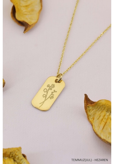 Doğum Çiçeği Kolye Doğum Ayı Çiçek Kolye Modeli 12 Ay Burç Kolye Mor