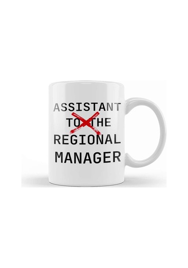 Assistant To The Regional Manager Tee Funny Office Tee 01 Kupa Bardak Porselen Karışık
