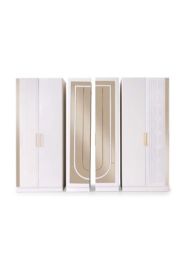 Kaliforniya 6 Kapaklı Gardırop %100 Mdf