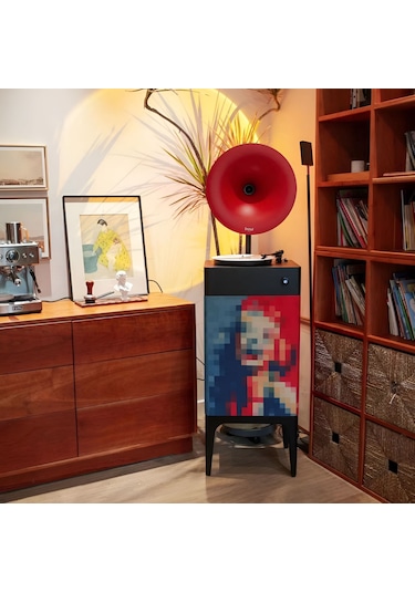 Fennessy İ5 Bluetooth Hoparlörlü 110w Hi-fi Retro Pikap Plakçalar Turntable, Marilyn Monroe