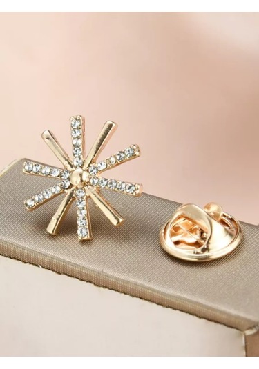 Olfil Broş-mini Kar Tanesi Yıldız Pırıltı Tarz Elegan 213791216 Altın Rengi