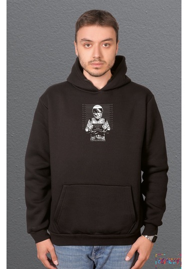 Bumeta Dunsfold Polis Departmanı Suçlu Sweatshirt Unisex Kapüşonlu Hoodie 001