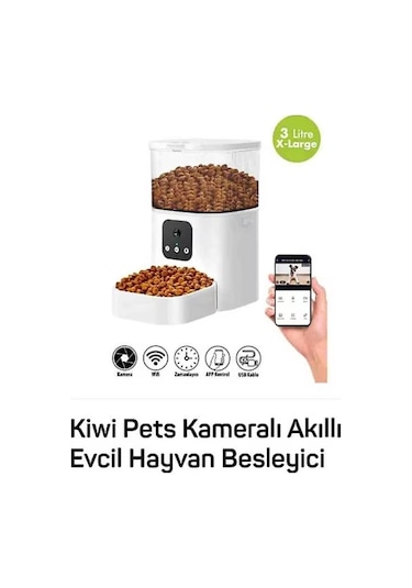 Kiwi KPF-10570 Kameralı Akıllı Hayvan Besleyici