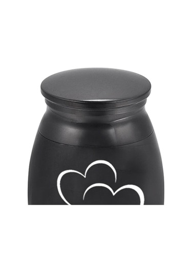 Homyl Metal Urn Anıları Tutmak Cenaze Hatıra Pet Mezar Siyah Altın