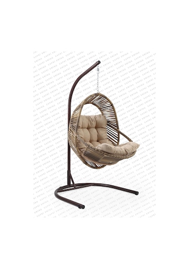 Capri Swing Nobel Tekli Rattan Bahçe Balkon Salıncağı 001