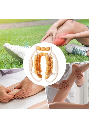 Suntek 29 Tekerlekli Bacak Masaj Silindiri Fitness Kelepçesi Kol Turuncu