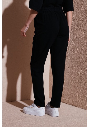 Fashion Friends Bayan Pantolon 25y0550k1 Siyah Siyah