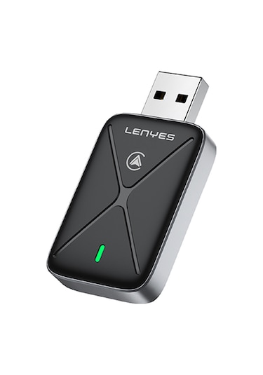 Wireless Transmitter Adaptör Lenyes Lcp01 Usb Bluetooth 5.0 Siyah