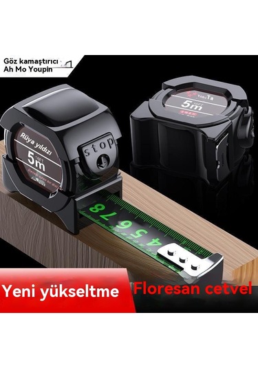 Jian Fan İthal Mezura İle Siyaset Teknolojisi Flüoresan Cetvel 5 M