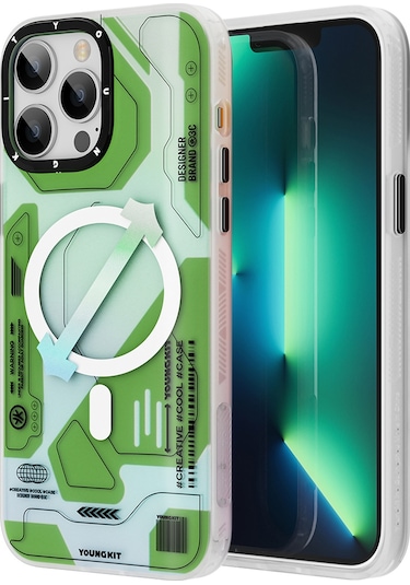 Youngkit iPhone 12 Pro Max Uyumlu Kılıf Magsafe Şarj Özellikli YoungKit Metaverse Serisi Kapak YOUNGKİT-TA86153