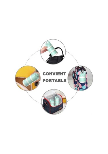 Flybuy Pratik Bebek Mama Saklama Kabı, 3 Bölümlü, Taşınabilir, Güvenli Kapaklı, Büyük Kapasiteli