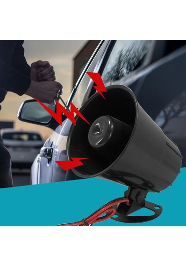 Evrensel 125db Yüksek Sesle Uyarı Alarm Sireni Araba Oto Motosiklet Kamyon 12v 24v