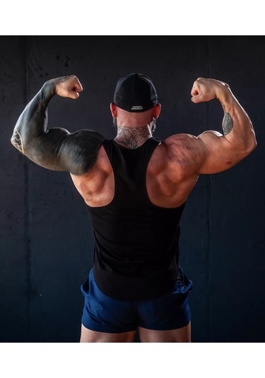 Valiants Skull Pamuklu Kafatası Baskılı Atlet 262535802 Siyah