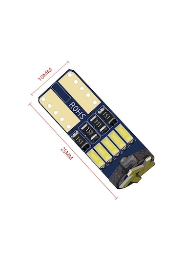 Toyota C-hr Led Plaka Lambası Ampulü T10 15 Led T10 Beyaz Ampul 2 Adet