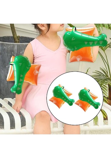 Ganzhoushop Yüzme Kolu Havuzu Şişme Renkli Bantlı Çocuk Güvenliği Çok Renkli