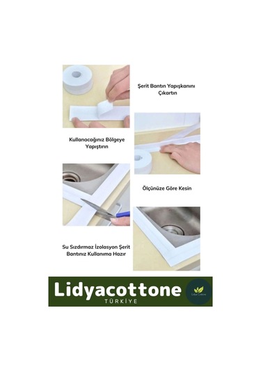 Bant 3.2m Ekstra Güçlü Su Geçirmez Sızdırmaz Dayanıklı Yalıtım Tamir Küf Önleyici Gri