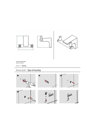 Deppot F1 İkili Bornoz Askılık-krom Çok Renkli
