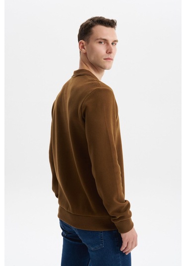 Arma Erkek Regular Fit Polo Yaka Sweatshirt Karbon Fırçalı Selanik, %65 Pamuk %35 Polyester, Düğmesiz Basic K30554698602 Kahverengi-k7 Arma Erkek Regular Fit Polo Yaka Sweatshirt Karbon Fırçalı Selanik, %65 Pamuk %35 Polyester, Düğmesiz Basic K30554698602 Kahverengi-k7