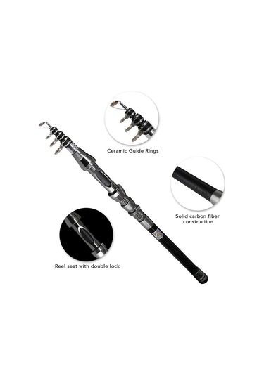 Taşınabilir Hafif Olta Karbon Fiber Teleskopik Olta Ultra Hassas Deniz Tuzlu Su Tatlı Su Olta - Tip 4