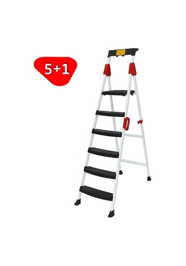 Master 504362 Premium Profil Merdiven 5+1 Basamak 127cm