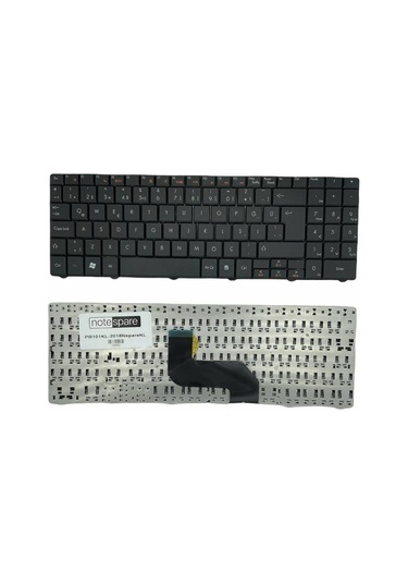 Packard Bell İle Uyumlu Tj71, Tj72, Tj73, Tj74, Tj75, Tj76, Tj77, Tj78 Notebook Klavye Siyah Tr