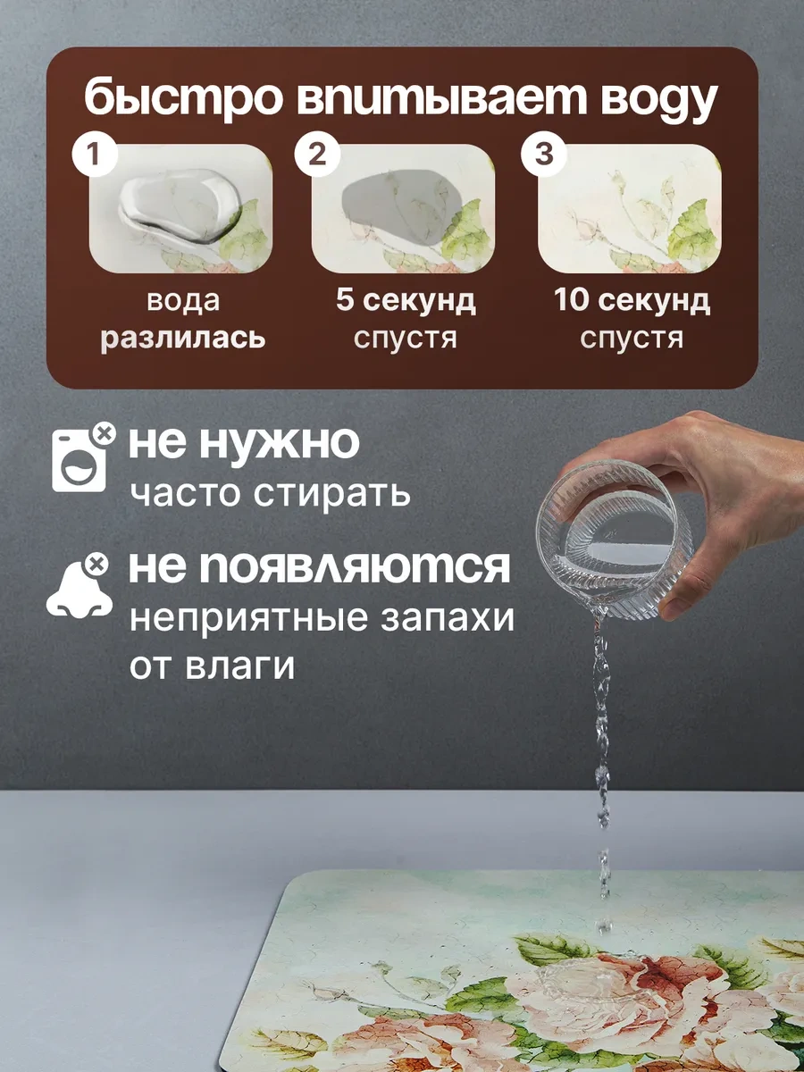 Swensa Emici Bulaşık Kurutma Paspası 303225226 Tozlu Pembe