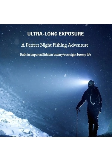 Ulzyvf Createtech Usb Taşınabilir Şarj Pil Mavi Kızak Kamp Feneri, Balıkçılık Açık Uw Mavi Mavi