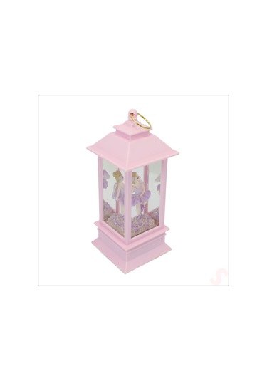 Uçuşan Simli,12,5cm X 5cm Led Işıklı Balerin Fener Küre - C