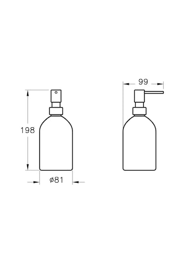 VitrA Origin Sıvı Sabunluk Mat Siyah  A4489136