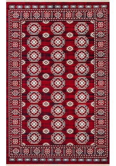 Padişah Halı Dubai 70173 010 Serisi Salon Oturma Odası Halısı Kırmızı