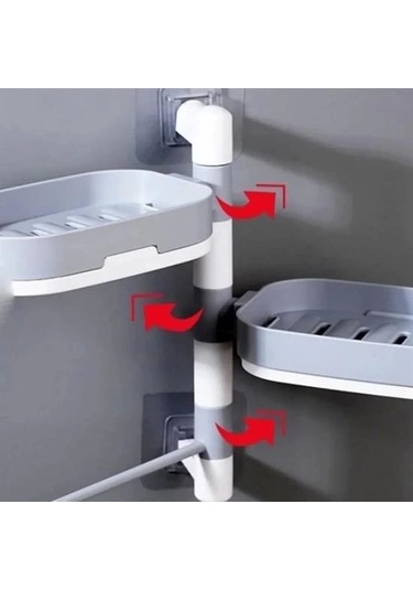 Çoklu Sabun Tutucu Fonksiyonel Banyo Sabunluk Çok Renkli