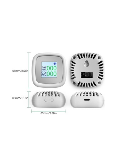 Supermarket1 Metan Karbonmonoksit Gaz Alarmı, Akıllı Uzaktan Bildirim