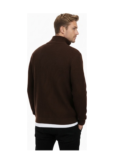 Deepsea Erkek Kahve Yarım Fermuarlı Oversize Kesim Triko Kazak %100 Pamuk, Yumuşak Dokulu Örgü Kazak 2608511 Kahve Deepsea Erkek Kahve Yarım Fermuarlı Oversize Kesim Triko Kazak %100 Pamuk, Yumuşak Dokulu Örgü Kazak 2608511 Kahve