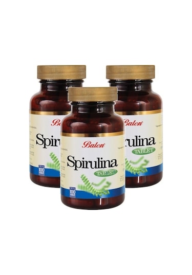 Balen Spirulina Tablet - Yosun Hapı 740 MG x 100 Tablet 3 Adet