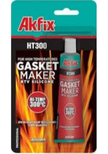 Sa115 Ht300 Yüksek Isı Silikonu 50 Ml Kırmızı