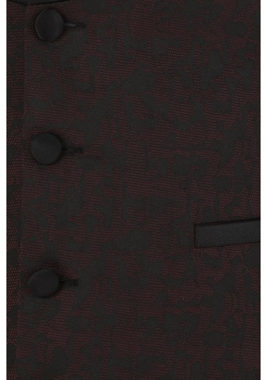 Y 141 Slim Fit Siyah Klasik Yelek Siyah