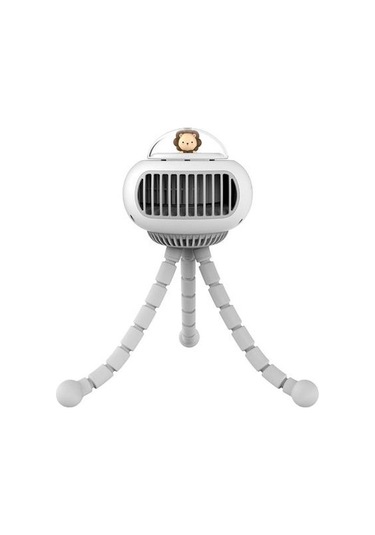 4000 Mah Plastik El Fan, Basit, Sessiz Ve Taşınabilir, Öğrenci Yurtta Rüzgar Fanı Için Uygun 9245 Beyaz