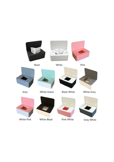 Tek Kullanımlık Maske Saklama Kutusu Toz Geçirmez Kapaklı Maske Kutusu Islak Mendil Kutusu Kapaklı Taşınabilir Ev İş Dış Mekan İçin