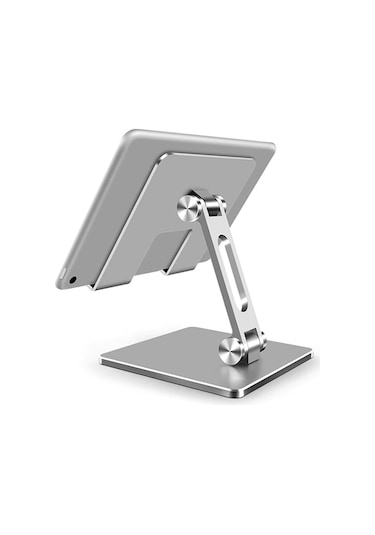 Ally MT134 Alüminyum Masaüstü Ayarlanabilir Tablet Tutucu Masa Standı Gümüş