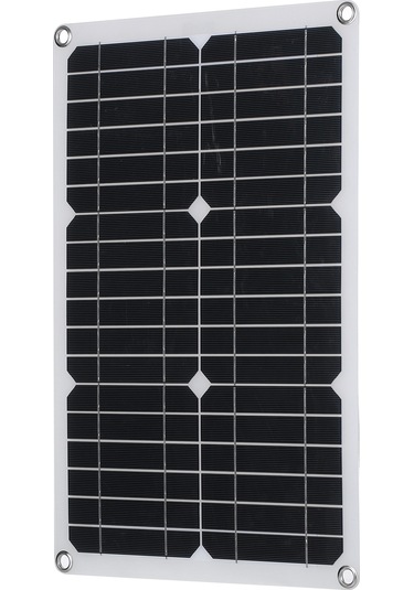 Moveevo Güneş Enerjili Şarj Kiti - 20w, 18v, Su Geçirmez, Mikro Usb Ve Type-c Bağlantılı Dış Mekan Güvenlik Kamerası İçin