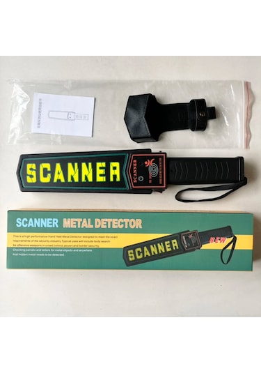 Süper Scanner Metal Dedektör Kolay Kullanım Işıklı Sesli Titreşim