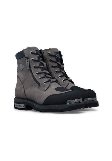 Harley Davidson Erkek Bot 025M100600 Gri Nubuk