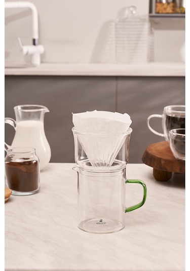 Karaca Draco Borosilikat Cam Kahve Demleme Ekipmanı 450 ml