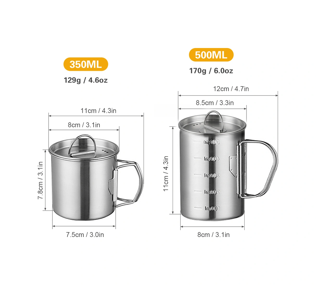 Dofolink 350ml Çelik Paslanmaz Dışarıda Kullanıma Uygun Kapaklı Bardak - Spor, Kamp Ve Günlük Kullanım İçin Kokusuz, Sağlıklı Çok Renkli