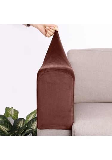 Geeksen Kumaş Koltuk Dirsek Koruması, Silver Fox Yünü, Elastik, Kalın, Kaymazsız, Ev Dekoru, Evcil Konfor, Ev Kullanıma Uygun, Genel Boyut, Krem Rengi DiğER