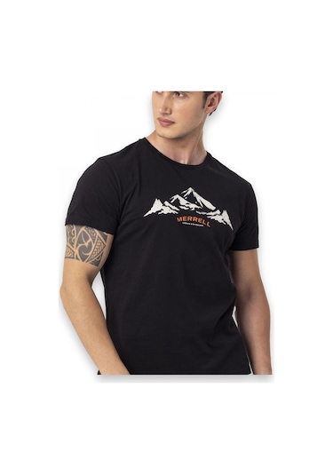Merrell Taurus M Kısa Kollu Siyah Erkek T-Shirt Siyah