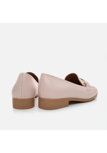 Hotiç Hakiki Deri Pudra Kadın Loafer 01ayh285080a700 Pudra