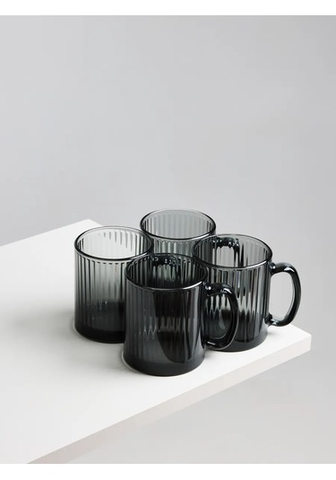 Osz Çay Ve Kahve İçin Cam Bardaklar, 4 Parça Set 370608228 Grafit