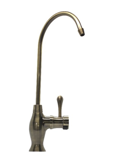 Rainwater Tekli Ledli Antik Pirinç Renk Su Arıtma Musluğu Antik