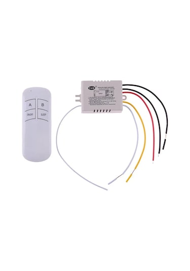 Dofolink 220v İki Yollu Uzaktan Kumanda Anahtarı - Aydınlatma Cihazlarını Ayrı Ayrı Kontrol Et - Kolay Kurulum - 30m Mesafe